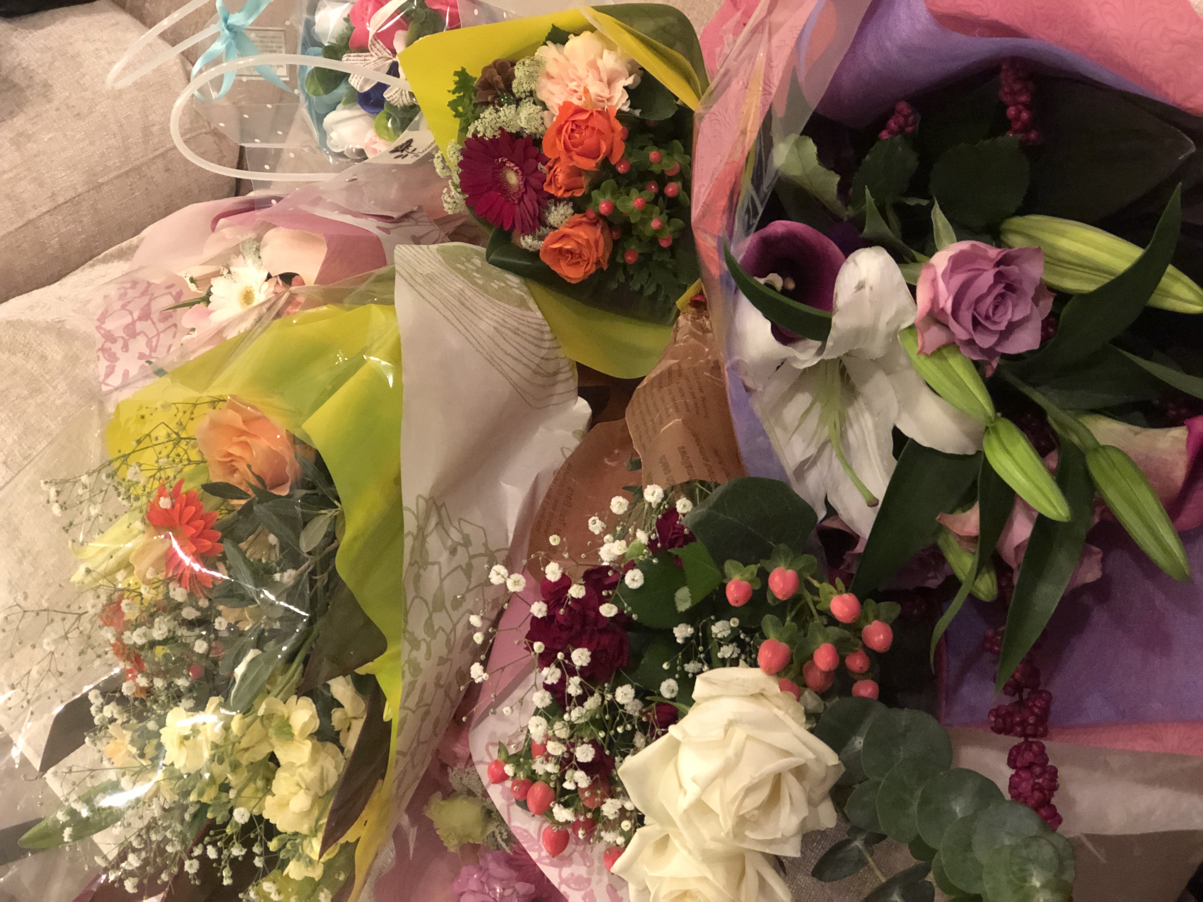 生徒さんからのお花 生徒さんからのお花